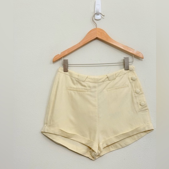 NWT DÔEN Avon Cuffed Hem Sailor Shorts in Limonita Size 6 - Picture 7 of 14